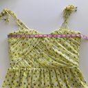 The Kooples  Anemone Chiffon Yellow Floral Sweetheart Bodice Mini Summer Dress Photo 7