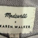 Madewell  X Karen Walker Lilac Oversized Sweater Puffy Sleeve- Size Large Photo 4