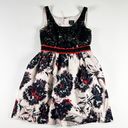 Peter Som  x Made In Kind Anthropologie Brushed Blossom Floral Sequin Dress 12 Photo 0