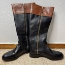 Coach  Elm Black Mahogany Leather Riding Boots Size 9 Photo 3