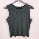 New York & Co. Sleeveless Popover Stretch Shirt Charcoal Gray Small Tank Top Photo 5