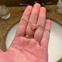 Kendra Scott ari heart gold pendant necklace in bubblegum pink Photo 1