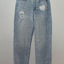 American Eagle Size 6  Light Blue Distressed Highest Rise 90’s Boyfriend Jeans Photo 0