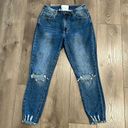 One Teaspoon  High Waist Free Bird Fitted Distressed Stretch Blue Jeans Size 28 Photo 1