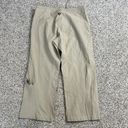 prAna Vintage  Womens Cropped Pants Medium Lower Leg Pocket Tan Wide Leg Photo 1