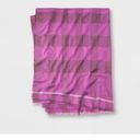 Universal Threads Women's Textured Check Wrap Scarf - Universal Thread Purple Photo 1