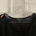 Absolutely Famous  Black 3/4 Sleeve Knit Blouse S Photo 2