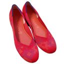 Rothy’s The Loafer Women 10 Flats Shoes Slip On Round Toe Red Botanicamo EUC Photo 3