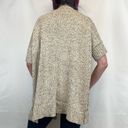 Krass&co Naturals D& Women's Short Sleeve Open Multicolor Cardigan Sweater 1X Draped Photo 1
