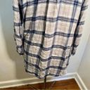 Jones New York  Popover Flannel Top Gray Plaid Photo 9