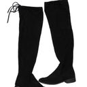 American Eagle  Over-The-Knee Black Suede Tall Boots Size 6 Photo 3