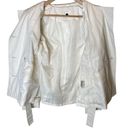 Gallery Giacca  Belted Jacket Double Breasted White Pea Coat Women's, size Medium Photo 2