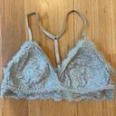 Aerie  Bralette Eyelash Lace Longline Bra Padded Racerback NWOT Size Large Photo 0