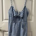 Nasty Gal Blue Gingham Dress Photo 0