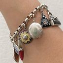 Sterling Silver Vintage 925  12 Charms Bracelet Photo 3