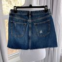 Free People distressed denim mini skirt size 28 Photo 2