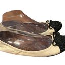 Sam Edelman  Beatrix Ballet Flat Ballerina Studded Spike Cream Black Toe 8.5 M Photo 5