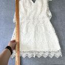 Yumi Kim  Dress Womens Size XS Mini Short Lace Eyelet V-Neck Boho Coquette NWT Photo 4