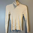 Everlane  Top Cream The Italian Merino Rib Turtleneck Knit Sz M EUC Photo 4