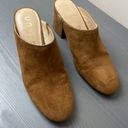 Unisa  Faux Suede Slip On Block Heel Mule Size 8 Brown Photo 1