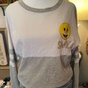 Jerry Leigh  SMILE long sleeve color block t-shirt. Photo 0