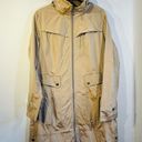 Cole Haan  Topaz Beige Packable Hooded Rain Jacket Coat Size Medium Photo 4