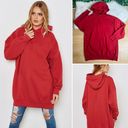 Topshop  red oversized long sleeves hoodie sweater Photo 1