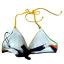 Robin Piccone  Casey navy multi bikini halter top size Small NEW $89 Photo 5