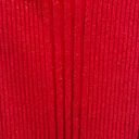 Joseph A . RED METALLIC THREAD SWEATER COWL NECK TUNIC TOP Photo 4