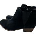 Kensie  Womens 10 Gazelle Black Ankle Boots Suede Leather Shoe Booties Side Zip Photo 5