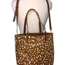 Madewell  Calf Hair Medium Transport Tote in Pecan Multi NWT Photo 7