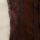 Subtle Luxury brown 100% cotton lace trim ties closure cardigan, size S/M Photo 6