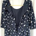 Trixxi New  Floral Print Puff Sleeve Dress A-Line Mini Navy Blue Photo 16