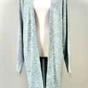 Nine West Light Gray Open Front Long Cardigan Photo 0