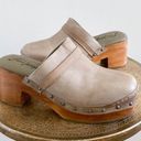 Free People Calabasas Taupe Leather Clogs Photo 0