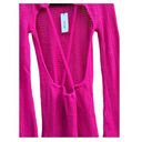 Nasty Gal Stitchy Backless Knitted Mini Cover Up Dress Hot Pink NWT Large Photo 4