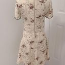 The Kooples  Silk Cream Floral Lace Inset Ruffle Dress Photo 4