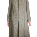 Burberry  Irish Tweed Belted Vintage Wool Trench Coat sz 14 Long Photo 15