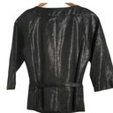 Doncaster  Collection Black Belted Shimmer Blazer 4 Photo 2