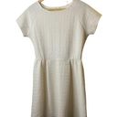 Renee C  Ivory Short Sleeve A-Line Quilted Dress Women's Size Large Photo 0