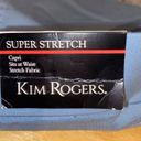 kim rogers Women's  Super Stretch Capris Pants Cropped Size 14 Light Blue Pull On Photo 7