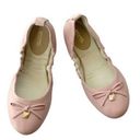 Michael Kors Michael  Leather Juliette Bow Ballet Flats Blush Pink Size 7 NWT Photo 0