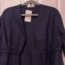 Button up cinch waist shirt Blue Size 8 Photo 1