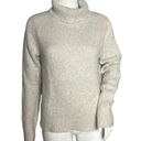 Brandy Melville  Sweater Women Medium Turtleneck Cream Wool Blend Neutral Minimal Photo 0