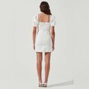 ASTR  the label SKYLAR puff sleeve bustier white cotton mini dress size medium Photo 2