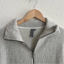 Sweaty Betty  Restful Boucle Zip Through Sweater Jacket Gray Photo 4