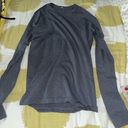 Lululemon  swiftly tech long sleeve size 8 dark grey Photo 0