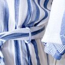 Lost + Wander Blue and White Striped Ruffle Mini Dress Photo 6