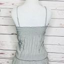 Max Rave Grey Dropped Waist Ruffled Tunic Top XS Photo 5