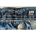 Miss Me  Skinny jeans cutoff raw edge denim shorts size 26 Photo 6